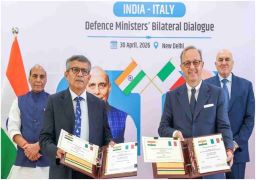 India and Italy have exchanged a bilateral military cooperation plan for 2026–27
